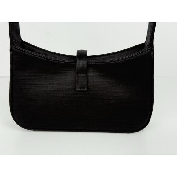 Saint Laurent Le 5 A 7 Mini YSL Women's Shoulder Bag in Black Satin - Picture 4 of 12